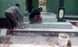Pembenahan dan Pembersihan Pangkalan Koramil 0816/06 Tanggulangin.