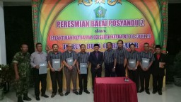 Babinsa Rangkah kidul Hadiri Pelantikan Ketua RT dan RW