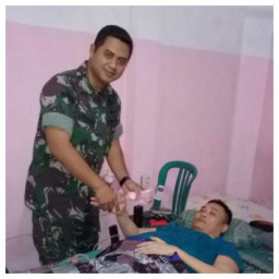 Baminterdim 0816 sampaikan amanah Kasad pada korban tembak peristiwa ambon