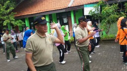 Jaga keharmonisan forkopimka dengan senam bersama