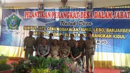 Danramil 01 menghadiri pelantikan perangkat desa Se-Kec. Kota Sidoarjo