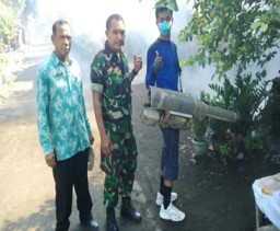 Koramil 08/Jabon Bersama Masyarakat Perangi Nyamuk Demam Berdarah