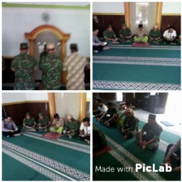 Relungan gema bacaan doa dari anggota Kodim 0816