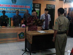 Batuud Ramil 02/Candi hadiri pelantikan sekretaris Desa Kedung Kendo