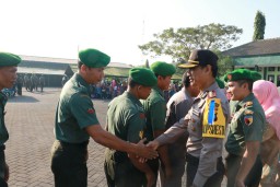 Kodim 0816/Sidoarjo adakan halal bi bihalal dengan Kapolresta Sidoarjo