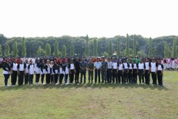 Dandim 0816/Sidoarjo hadiri giat Lomba Keterampilan Baris Berbaris se - Jawa Timur