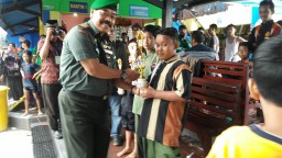 Danramil 0816/04 mengapresiasi kegiatan pertandingan pencak silat yg digelar oleh PC LDII Kec. Porong