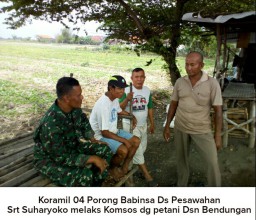 Babinsa 0816/04 Jalin tali silaturahmi yang kokoh