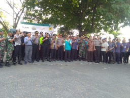 Batuud Ramil 0816/14 Taman hadiri simulasi tanggap darurat bencana alam dan gangguan ancaman teror di obyek vital ACC jatim GIS waru UIT JBT - UP2B jatim