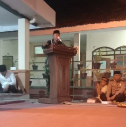 Danramil 0816/09 Kapten Inf Siswanto beserta seluruh anggota Hadiri Tasyakuran Malam HUT Bhayangkara Ke 73 Polsek Krian.