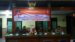 Babinsa Koramil 0816/08 Jabon Menghadiri Kegiatan LPMD Di Desa Binaanya.