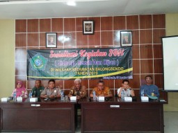 Babinsa Koramil 0816/10 Balongbendo serma mujiono menghadiri Rapat Sosialisasi kegiatan SBH