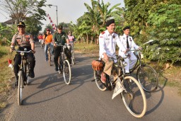 Wabup Sidoarjo bersama Forkopimka Prambon bersinergi menghadiri gowes bareng kosti