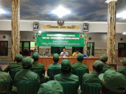 Babinsa Koramil 0816/13 Wonoayu Pertajam Peran Linmas dalam Mendukung Kamtibmas