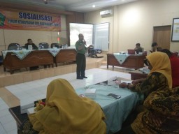 Batuud Koramil 0816/01 membekali materi Mitigasi Bencana di Forum Kewaspadaan Dini Masyarakat