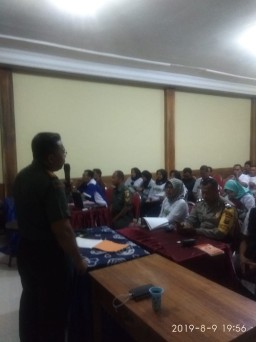 Danramil 0816/13 Wonoayu Menjadi Narasumber Pada Acara Bintek Desa Mulyodadi