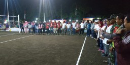 Jaga Kondisifitas Wilayah Babinsa dan Babinkamtibmas Melaksanakan Pam Bola Volley