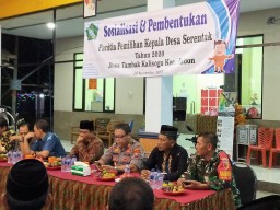 Babinsa Desa Tambak Kalisogo Jabon Hadiri Pembentukan Panitia Pemilihan Kepala Desa P2KD.