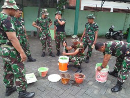 Pembenahan dan Pembersihan Pangkalan Koramil 0816/13 Wonoayu