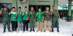Koramil0816/10 Balongbendo GP Ansor Menjalin Hubungan Silaturahmi untuk mempererat komunikasi