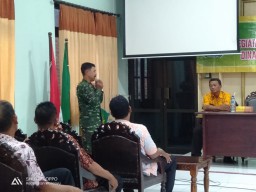 Danramil 0816/13 Wonoayu Yang di wakili Pelda Mochtar Hadiri Rakor Program Penyuluhan Pertanian