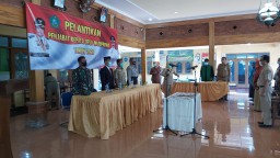Batituud Koramil 0816/11 Tarik Hadiri Peralihan Penjabat Kepala Desa Mliriprowo