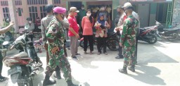 KORAMIL 0816/13 WONOAYU MELAKSANAKAN OPERASI PENEGAKKAN DISIPLIN PROTOKOL KESEHATAN DALAM RANGKA MENCEGAH PENYEBARAN COVID 19.
