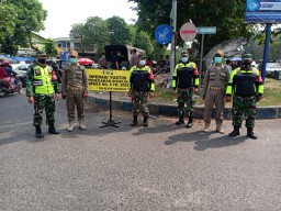 Koramil 0816/03 Buduran tergabung dalam Ops Yustisi tingkat Kabupaten