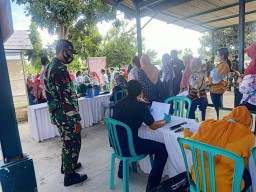 Dukung Serbuan Vaksinasi Covid-19 Kepada Masyarakat Oleh Kodim 0816/Sidoarjo