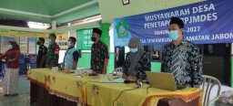 Babinsa Koramil Jabon Peltu Sudaryanto Hadiri Musrenbang Desa Semambung.