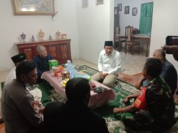 DANRAMIL 0816/03 BUDURAN BERSAMA FORKOPIMKA BUDURAN MELAKSANAKAN PATROLI BERSAMA JELANG PILKADES DESA PRASUNG