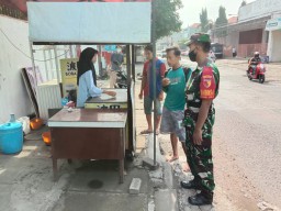 Piket Koramil 0816/05 Tulangan Aktif Patroli Yustisi Siang &amp; Malam Yakinkan PPKM Berjalan