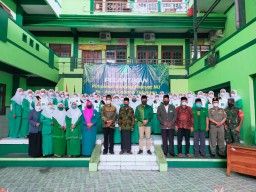 BABINSA KORAMIL 0816/05 PELTU LUKMAN NURHAKIM HADIRI PELANTIKAN PIMPINAN RANTING FATAYAT NU SE-ANAK CABANG TULANGAN