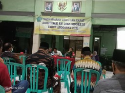 Babinsa Koramil Krian hadiri musyawarah rakor RW Desa Sidorejo
