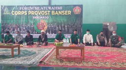 Babinsa Koramil 0816/01 Kota Sidoarjo Menghadiri Kegiatan Forum Silahturahmi Corps Provost Banser Di Wilayah Sidoarjo.