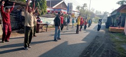 Semangat Senam Bersama Forkopimka Dan Masyarakat