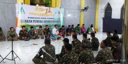 Babinsa Koramil 0816/13 Wonoayu Hadiri Acara Peresmian Posko Ramadhan