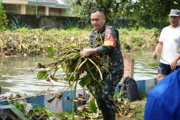 Siaga Banjir dan Kerja Bakti di wilayah Waru, Sinergi Pemda, TNI-Polri dan Masyarakat Antisipasi Potensi Bencana
