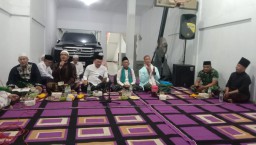 Danramil 0816/09 Krian Hadiri Sholawat Burdah Al-Masyhuri, Pererat Silaturahmi dan Tumbuhkan Cinta Rasul di Tengah Masyarakat Sidomulyo