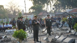 Dandim 0816/Sidoarjo pimpin Upacara Militer Khidmat Antar Peristirahatan Terakhir Serma Harsoyo
