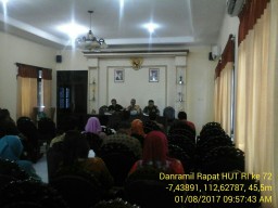 Danramil 0816/13 Hadiri Rapat Panitia HUT RI ke 72 di Kecamatan Wonoayu Sidoarjo