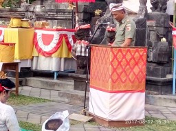 Doa Bersama masy 171717 di Pura Penataran Margo Wening Kec. Krembung
