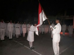 Kodim0816/07 Krembung Forkompimka Laksanakan Pengukuhan Paskibraka di Pendopo Kec. Krembung.