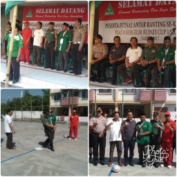 DANRAMIL 01/SIDOARJO KOTA HADIRI PEMBUKAAN TURNAMEN FUTSAL DI RUSUNAWA PUCANG