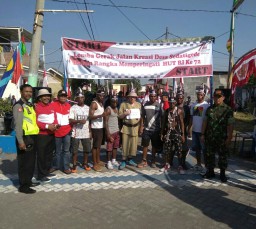 SINERGITAS TNI DAN POLRI PAM LOMBA GERAK JALAN HUT RI KE 72 TAHUN 2017