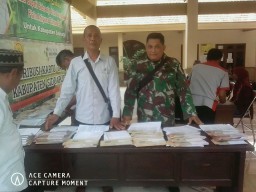 BAbinsa 0816/09 ikuti giat Pembagian KARTU TANI IDONESIA di Kec. Krian