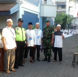Babinsa Koramil 02/Candi Melaksanakan Pengamanan Sholat Idul Adha