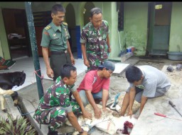 Koramil 02/Candi Jadikan Idul Adha Sebagai momentum Menjalin Kebersamaan dan Kepedulian
