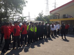 Danramil 0816/14 laksanakan kegiatan SIMULASI TANGGAP DARURAT