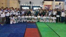 Danramil 01/Sidoarjo Kota Hadiri Pembukaan Kejuaraan JU-JITSU Kab. Sidoarjo Tahun 2017